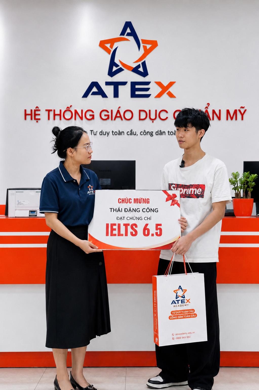Học viên Đăng Công nhận thưởng IELTS 6.5